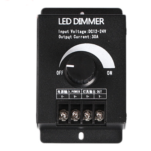 DC12-24V 30A LED Knob Dimmer, PWM Dimming Controller For LED Stirp Light